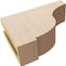 Ekena Millwork 3"W x 9"D x 6"H Classic Van Buren Rough Cedar Woodgrain TimberThane Corbel, Primed Tan CORUR03X09X06VANRCPR - alternate 6